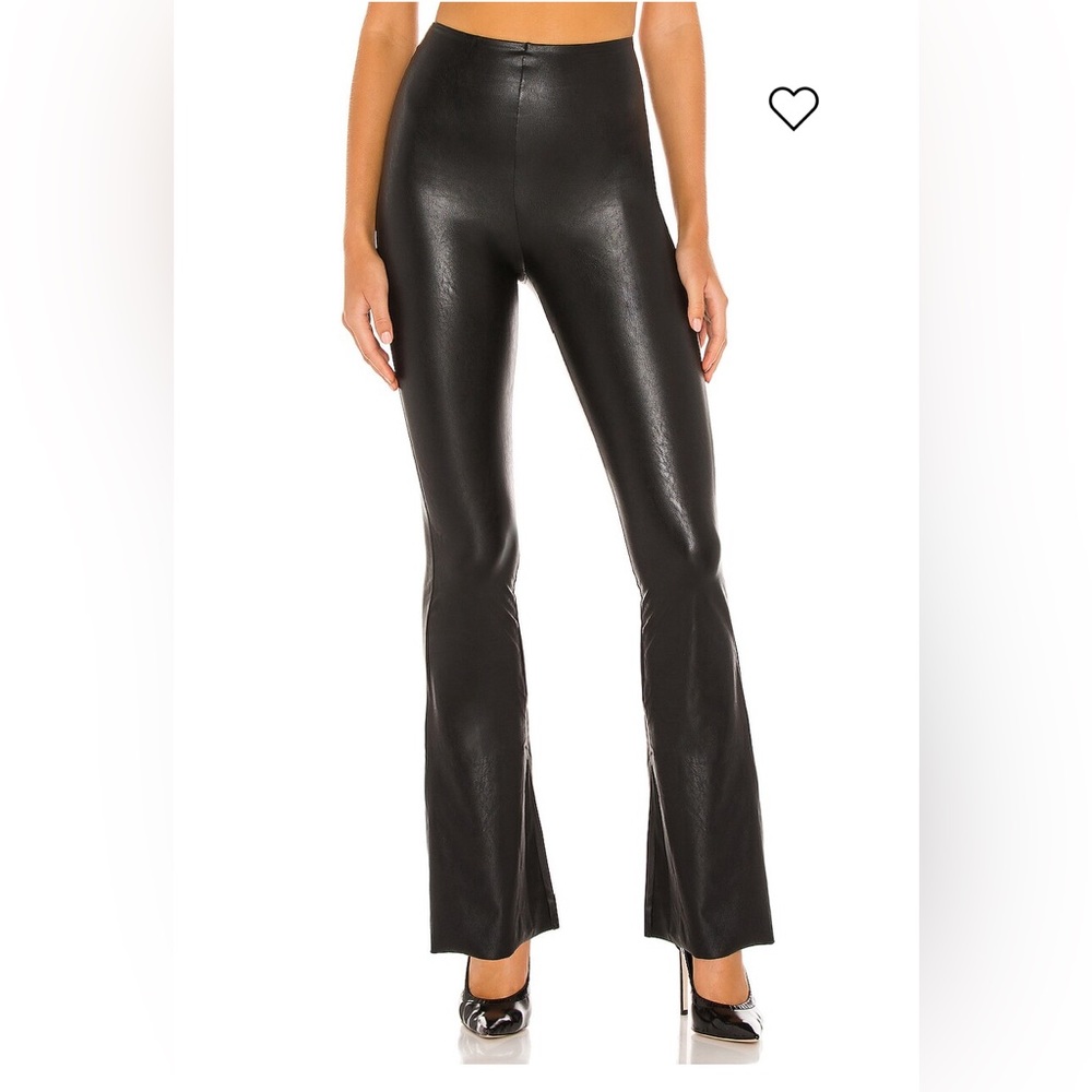 Commando Faux Leather Control Flare Pant Sz M